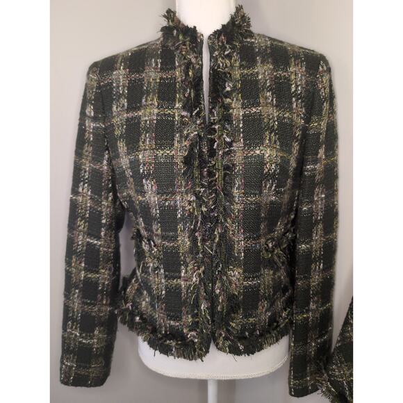 Allen by Allen Swartz tweed knit chic skirt blazer set 6 - Picture 2 of 11